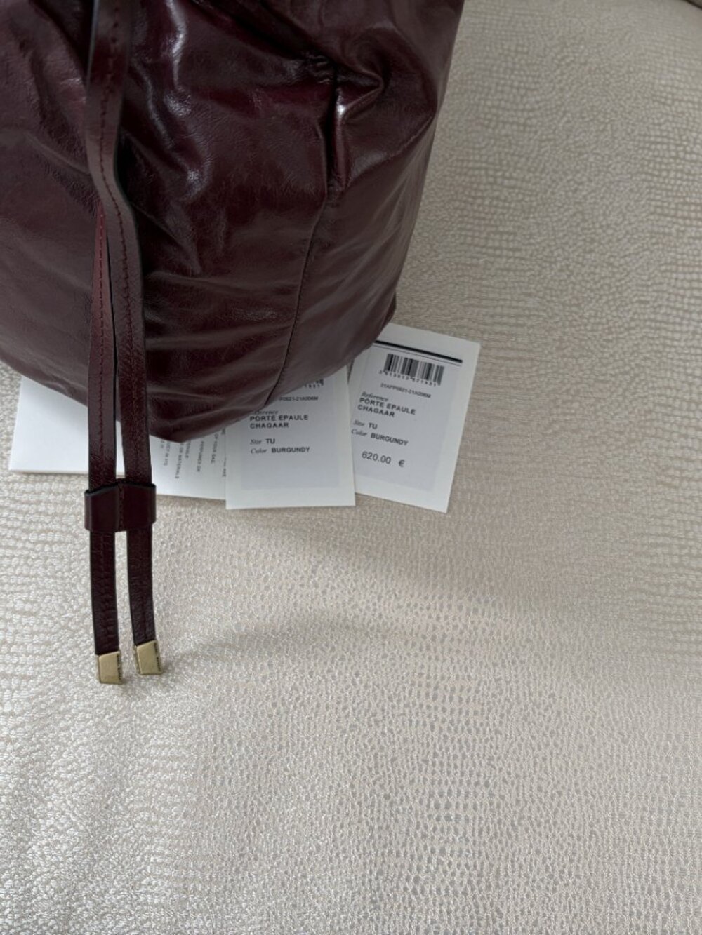 Isabel Marant Bag Porte Epaule Chagaar Bag, Burgundy, NWT - Picture 8 of 9